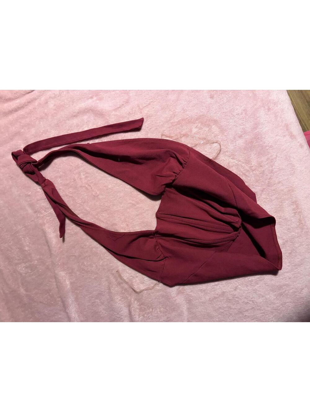 Windsor Burgundy Halter Top